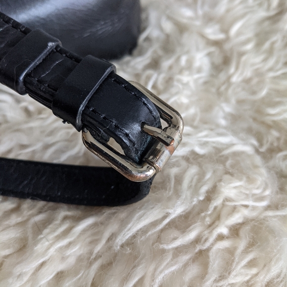 Zara Black Genuine Leather Cross Body Bag - Picture 7 of 9